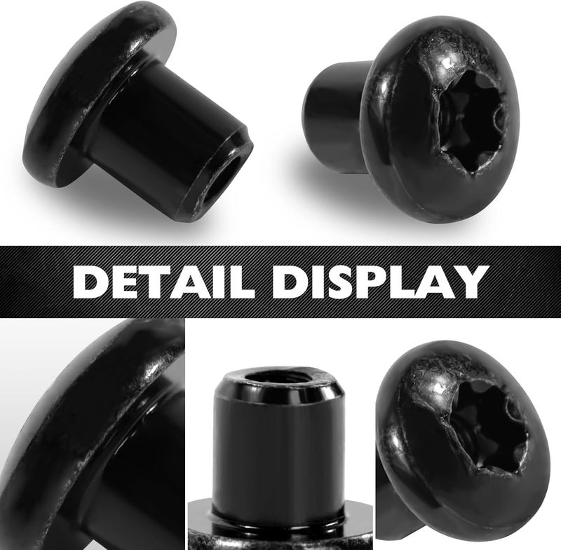 CHENACC Door Hinge Nuts Compatible with Jeep Wrangler JK JKU 2007-2018 Jeep Wrangler 2-Door 4-Door Exterior Accessories Jeep Door Hinge Bolts（8 Pack） (for JK JKU) - Image 5